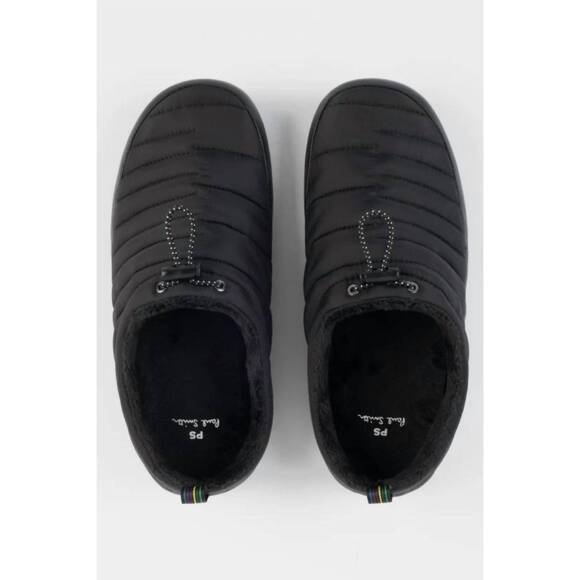 NEW PAUL SMITH men\'s larsen mule slippers in black main image 7